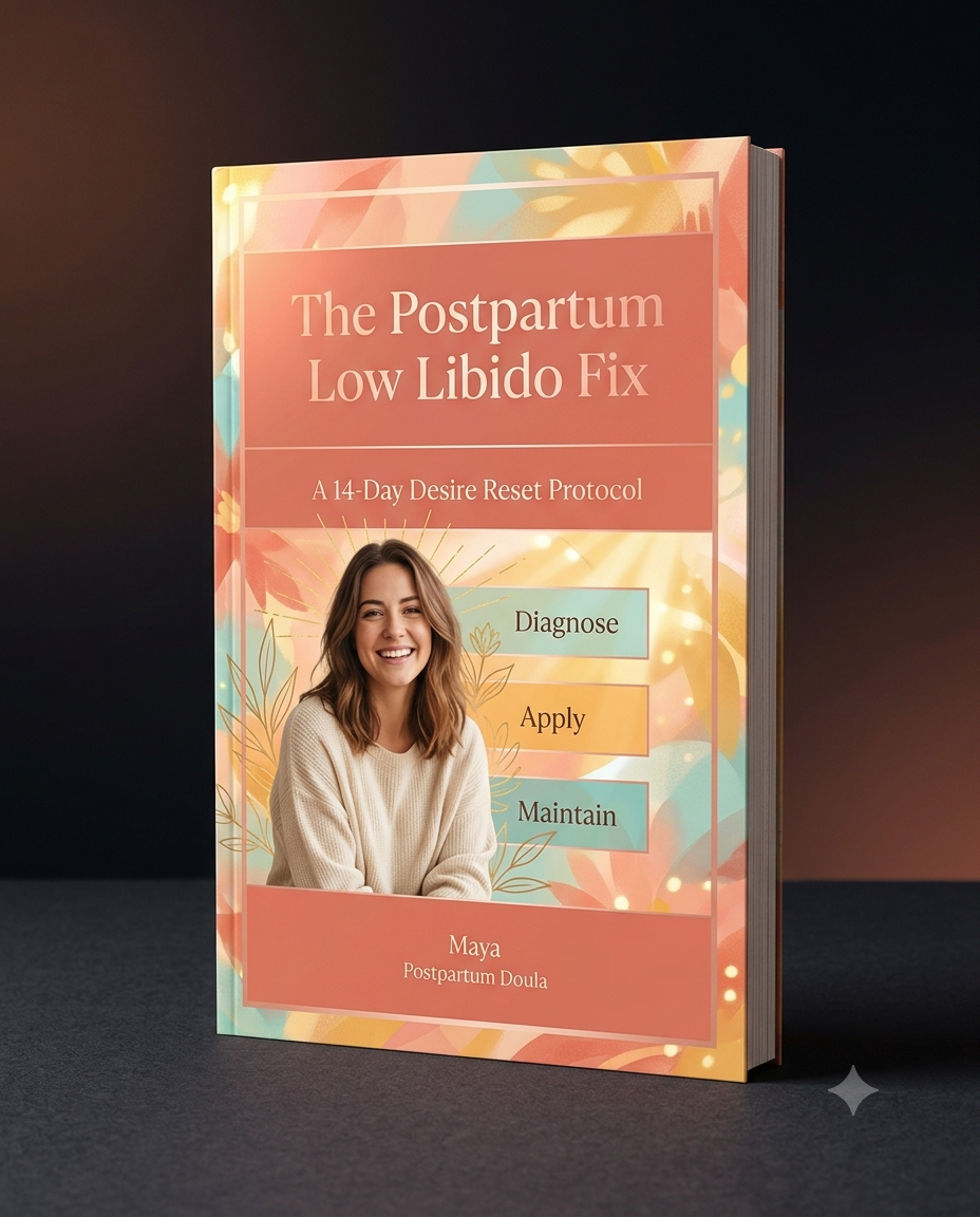 The Postpartum Low Libido Fix - 3D book cover mockup